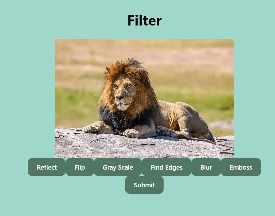 Filter GUI screenshot 2